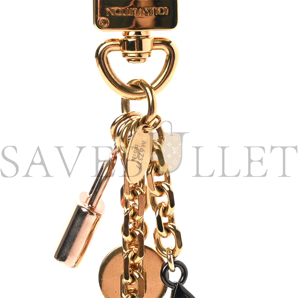 LOUIS VUITTON BAG CHARM KALEIDO V GOLD M67377